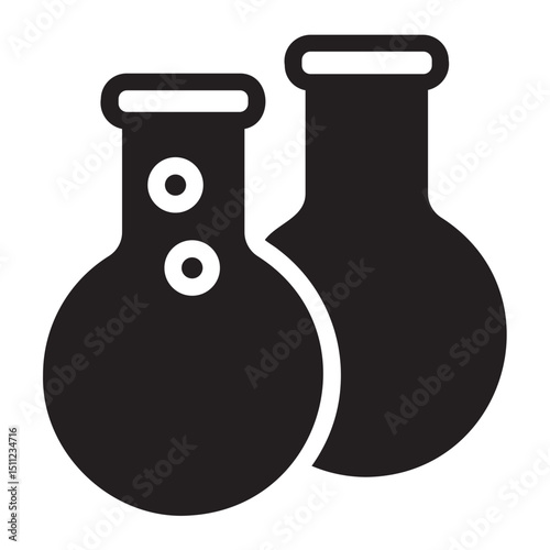 flasks glyph icon