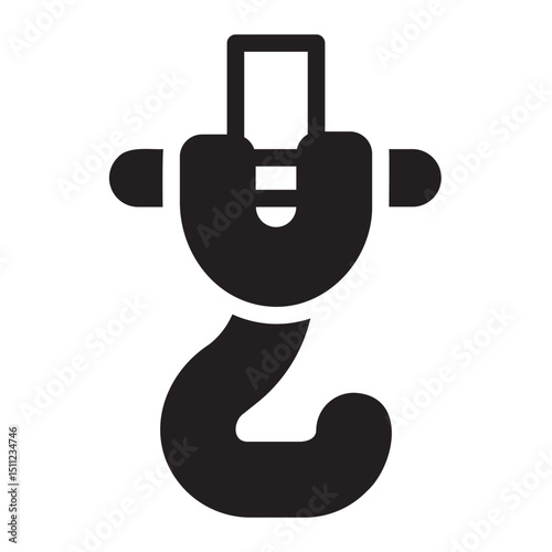 hook glyph icon