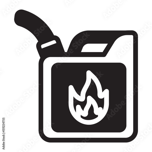 gas can glyph icon