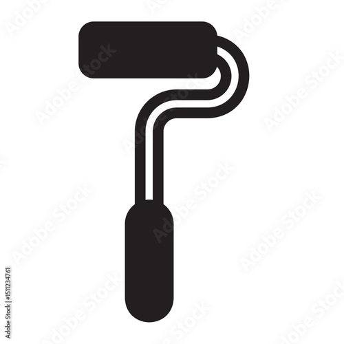 paint roller glyph icon