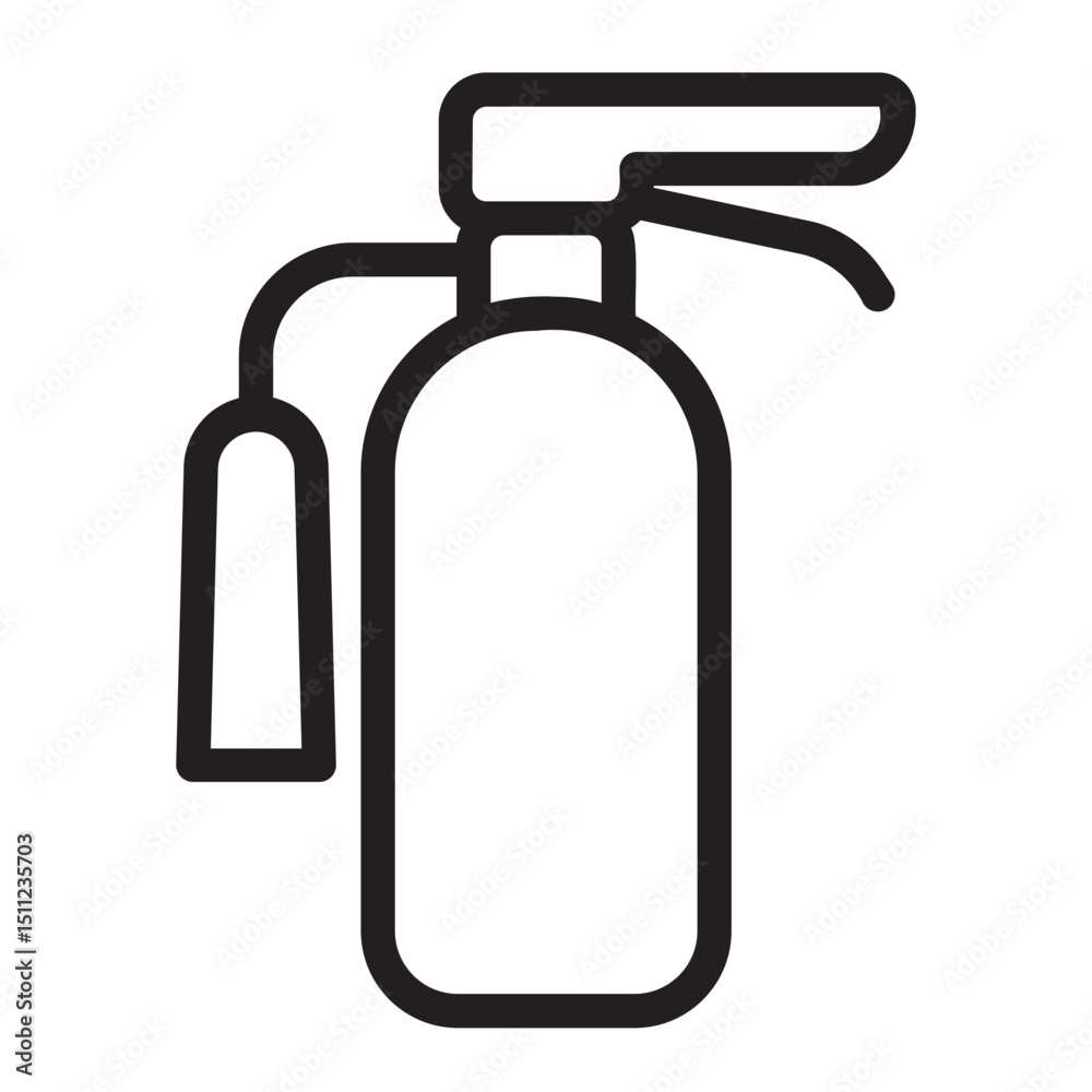 extinguisher line icon extinguisher line icon