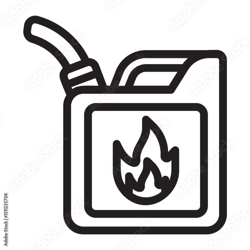 gas can line icon