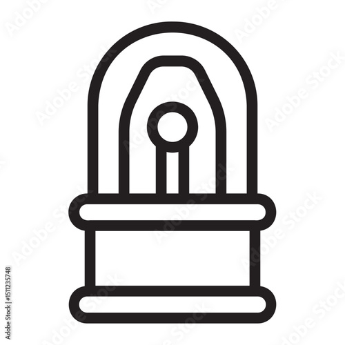 Siren line icon
