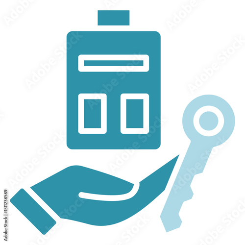 Guest Access dual tone blue color, mini illustration icon. use for modern concept, print, UI, UX kit, web and app development. Vector related to account management, ecommerce, banking and finance.