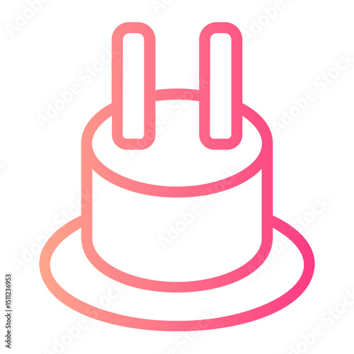 European Plug gradient icon