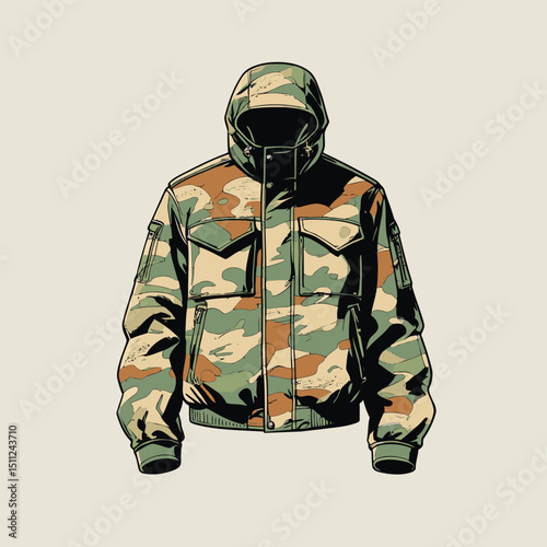 men's jacket vector art for graphic design needs