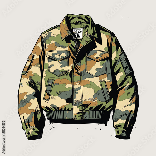 men's jacket vector art for graphic design needs