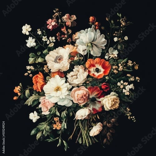 A lavish floral arrangement