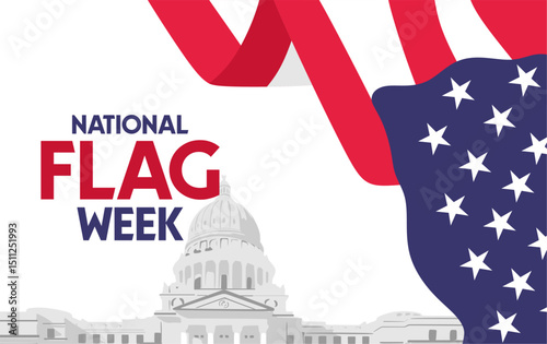 Happy National Flag Week with the American Flag Flying