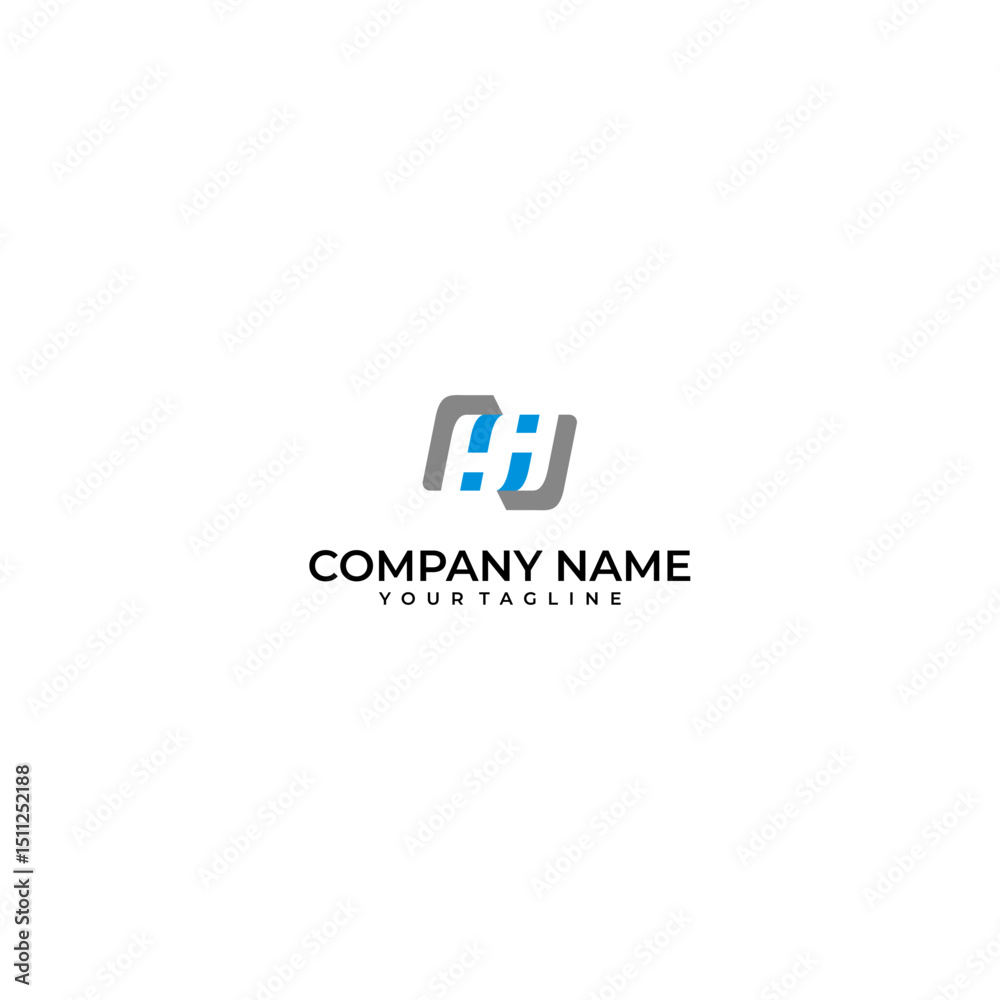 letter HH logo design vector template design letter HH logo design vector template design