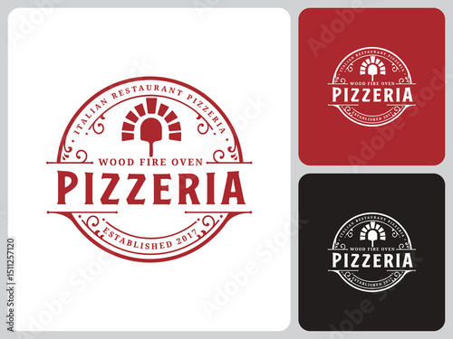 pizza icon logo vector