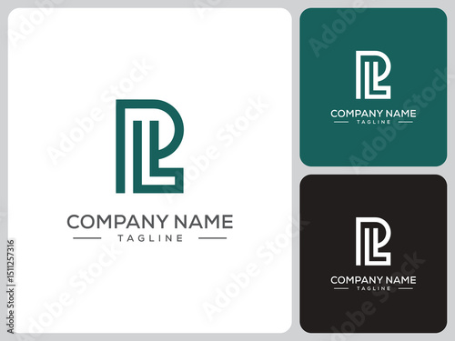 vector logo letter LP