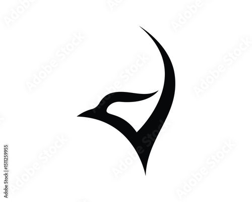 Wings bird sign abstract template icons app