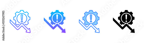 Risk Management Multi Style Icon Set