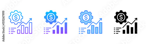 Economic Trends Multi Style Icon Set