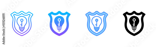 Intellectual Property Multi Style Icon Set