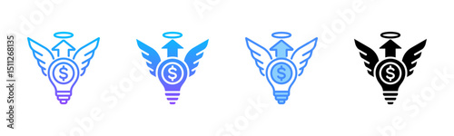 Angel Investor Multi Style Icon Set