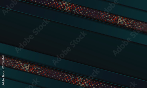 Abstract navy stripe and purple dot background.