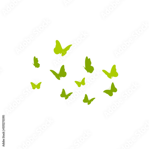 World Environment Day with Butterflies. Vector illustration 