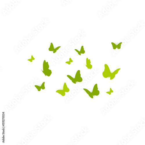 World Environment Day with Butterflies. Vector illustration 