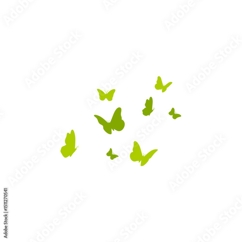 World Environment Day with Butterflies. Vector illustration 