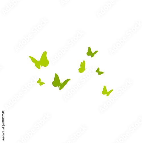 World Environment Day with Butterflies. Vector illustration 