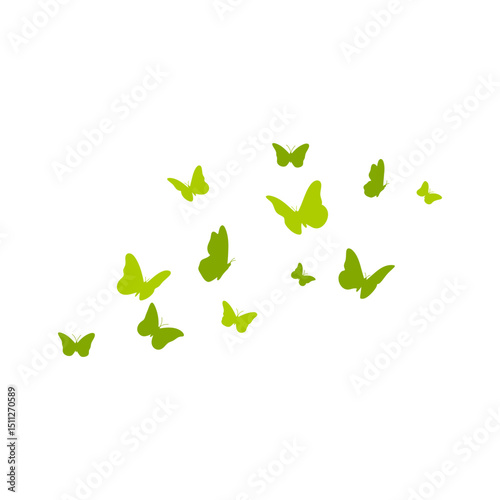 World Environment Day with Butterflies. Vector illustration 