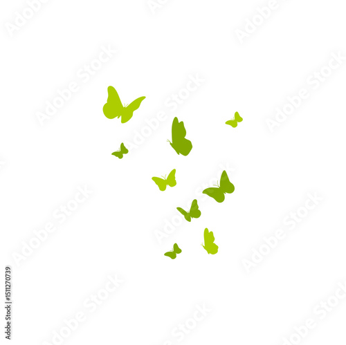 World Environment Day with Butterflies. Vector illustration 