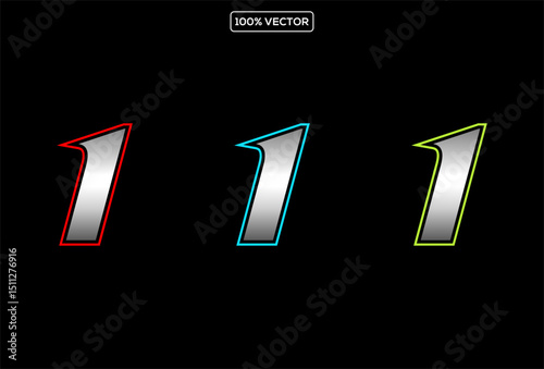Sport Racing Number, Set of Start Racing number, sport race number 1