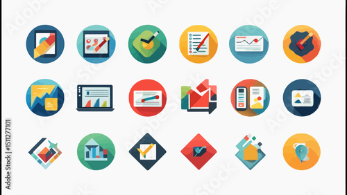 set of icons for web design