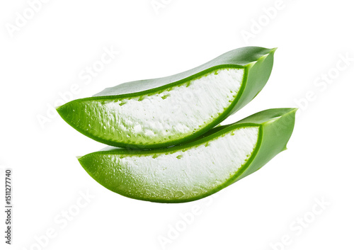 Wallpaper Mural Piece of cross-cut aloe vera isolated on transparent or white background Torontodigital.ca