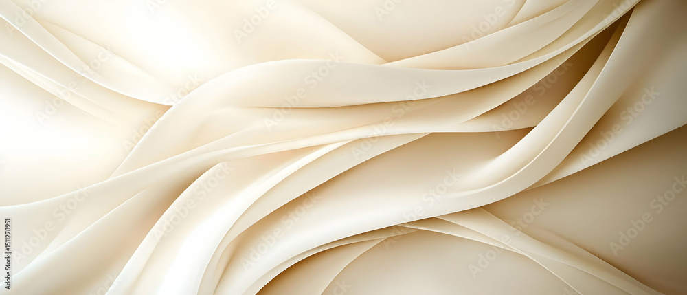Obraz premium Elegant White Fabric Texture Detail
