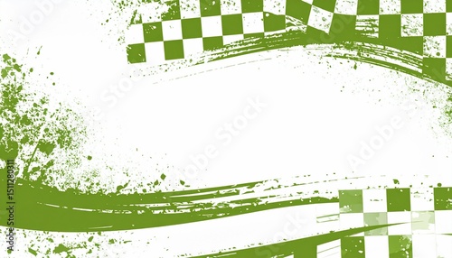 Olive green checkered racing background - great for digital content