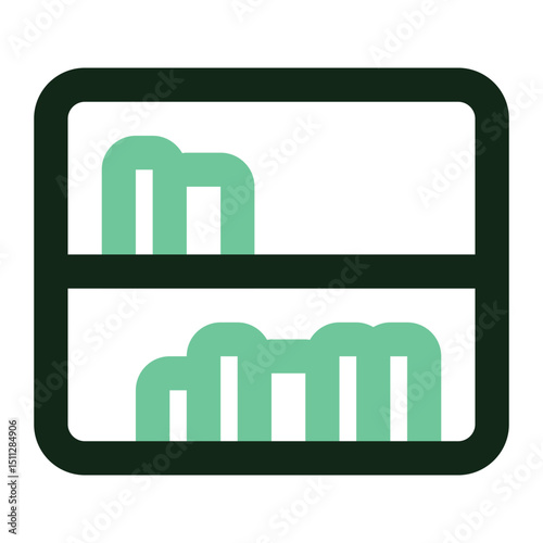bookshelf icon for illustration