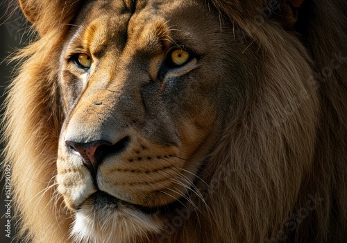 close up of a lion By Generated AI