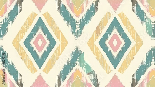 Geometric, textured, tribal pattern