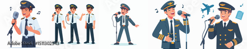 pilot character vector is singing