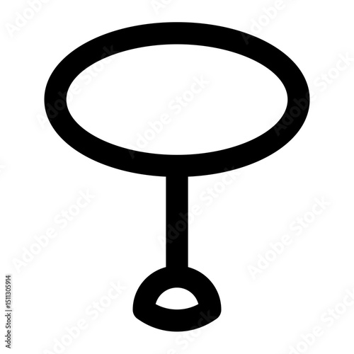round table icon for illustration