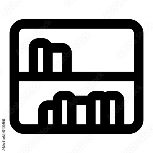 bookshelf icon for illustration