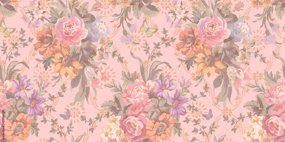 Fancy allover pattern design, seamless floral pattern, new digital print textile design.
Fancy allover pattern design, seamless floral pattern, new digital print textile design.