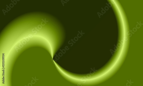 abstract green swirl