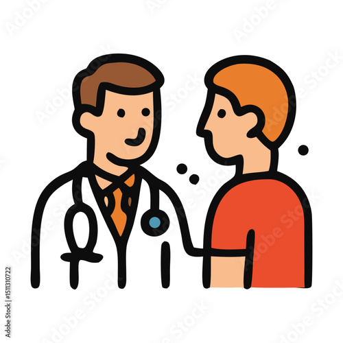 2d icon medical check up