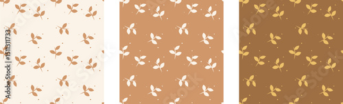 floral seamless pattern set
