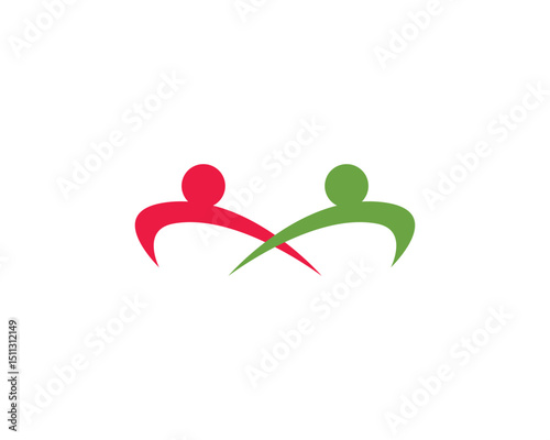Health people logo and symbols template icons