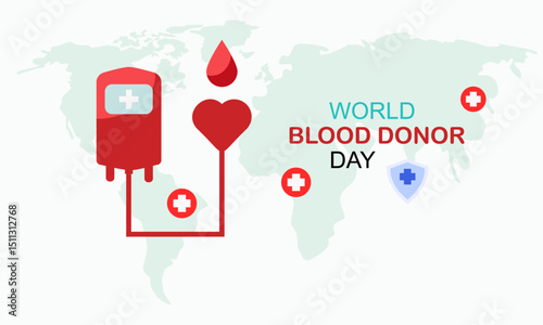 World Blood Donor Day White Background