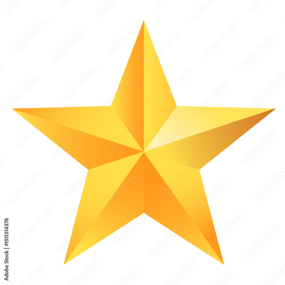 Obraz premium 3d golden star