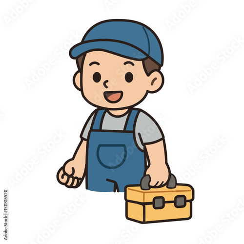 Cartoon Technician illustration
