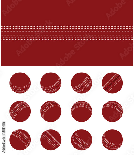Cricket Ball Spinning Frame Sequence and Texture Vector