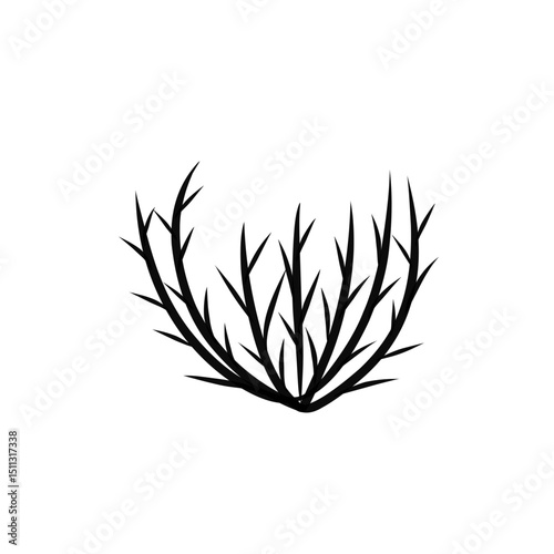 tumbleweed icon handdrawn 