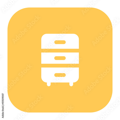chest of drawers icon for illustration